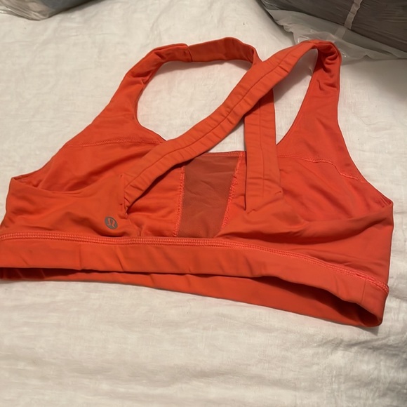 Lululemon sports bra size 6 orange - Picture 2 of 2